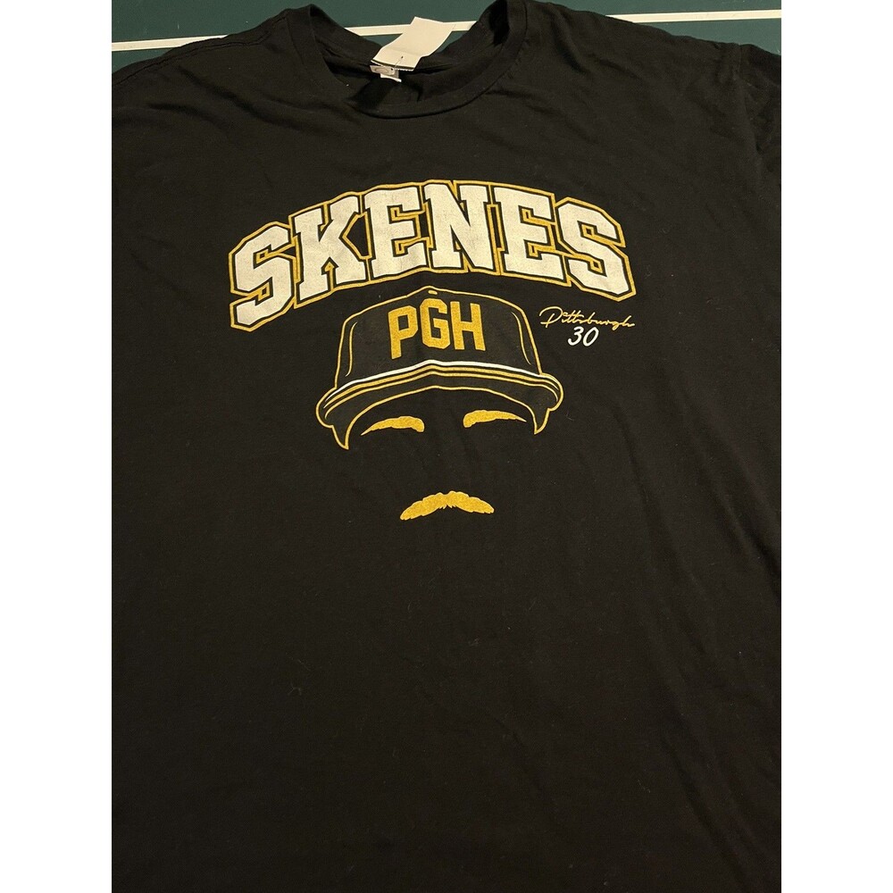 Men’s Paul Skenes Caricature T-Shirt 2XL XXL Pirates MLB Pitt Rookie Pitcher
